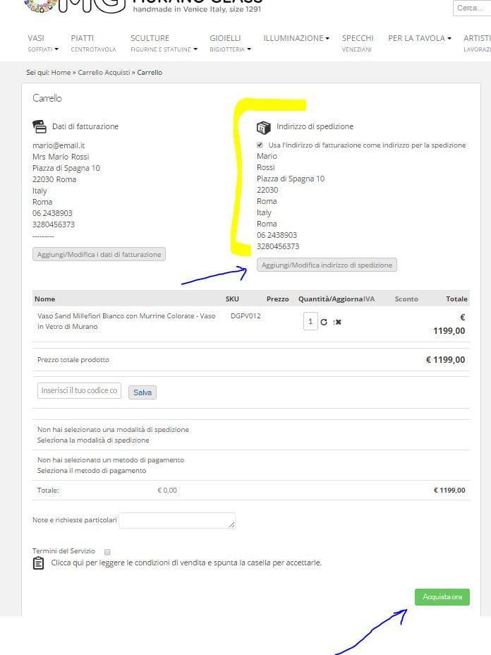Versandadresse weicht von der Rechnungsadresse ab