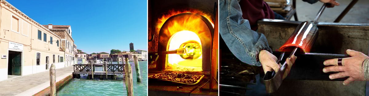 Ausstellungsraum, Ladengeschäft, Murano-Glasmanufaktur, oh mein Gott