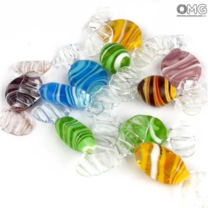 Candies - 10 pieces Mix colors - Murano Glass
