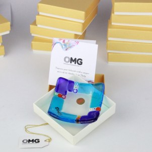 Mix-Teller – Farbmix mit Millefiori – Muranoglas