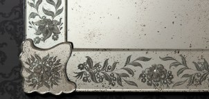 Garden of Eden - Venetian Mirror - Engraved Figurines