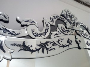  Corniola dettagli blu - SPECCHIO VENEZIANO