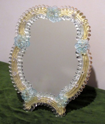 Flowers Re Salomone Table Mirror Venetian - Murano glass