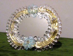 Flowers Re Riccardo Table Mirror Venetian - Murano glass