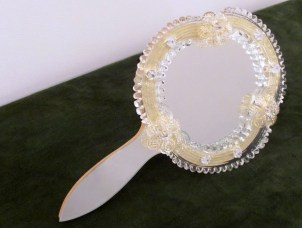 Hand Mirror Contessa Venetian - Murano glass