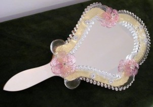 Hand Mirror Regina Venetian - Murano glass