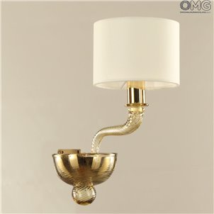 Dubai - Wall Lamp Sconce Applique - 1 light - Luxury - Original Murano Glass