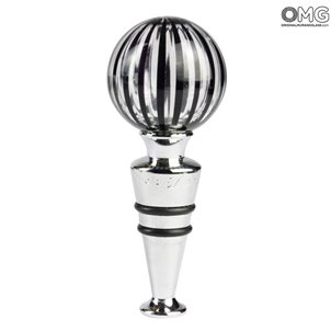 Flaschenverschluss Filigrana OMG Murano-Glas, weiß, 93