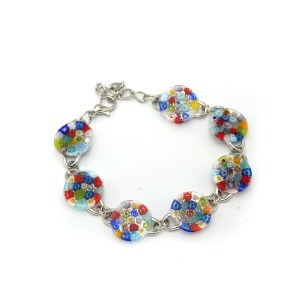 Bracciale con Murrine - Vetro di Murano Originale OMG