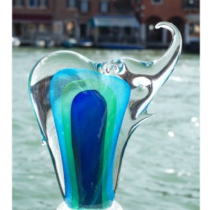 Elephant Sculpture Sommerso BG - Chroma Collection - Original Murano Glass 