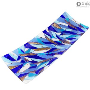 Teller Nuance Long – Blau – Original Murano-Glas OMG