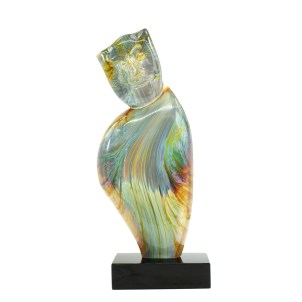 face_modigliani_chalcedony_sculpture_original_murano_glass_omg