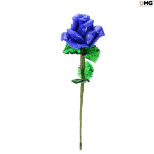 Blumen_Rose_Blau_Original_Murano-Glas_omg