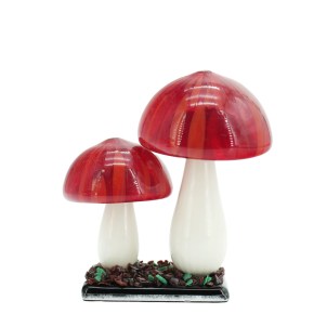 Fliegenpilz-Pilz-Zwei-Original-Murano-Glas-OMG