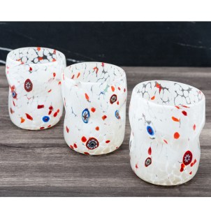 Set of 6 Drinking glasses - Perez - Original Murano Glass OMG