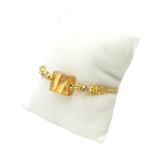 Bracelet Emily - Gold - Original Murano Glass OMG