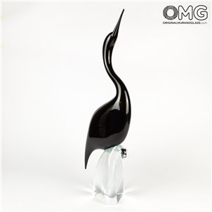 Airone Maschio - Modellato a Mano - Vetro di Murano Originale OMG