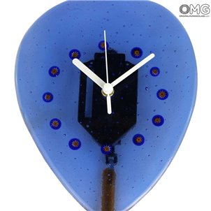 Hot Air Balloon Pendulum - Wall Clock - Murano glass OMG
