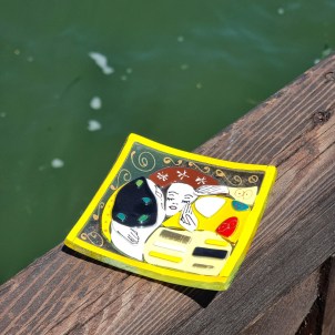 Der Kuss – Hommage an Klimt – quadratisch