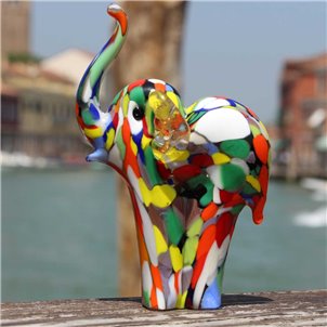 Elefantenfigur – aus Murano-Glas, handgefertigt
