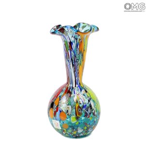 Hohe Lilienvase – Hellblau – Original Murano-Glas OMG