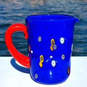 Pitcher Blue + Murine - Original Murano Glass OMG