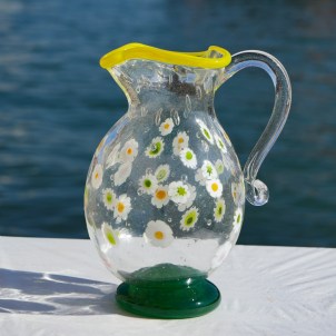 Bologna Pitcher - Murano Glass - Millefiori decoration