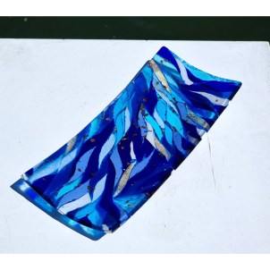 Teller Nuance Long – Blau – Original Murano-Glas OMG