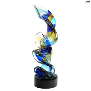 strip_big_blu_silver_original_murano_glass_omg