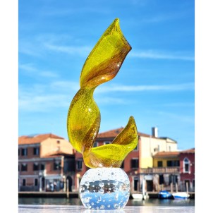 Streifen zum Aufwickeln – Mit Blattsilber – Original Murano-Glas
