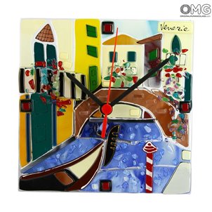 Tischuhr „Venetian View“ – Original Murano-Glas OMG