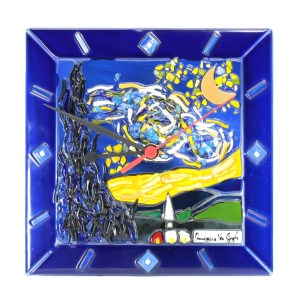 Tischuhr „Starry Night“ – Original aus Muranoglas von OMG