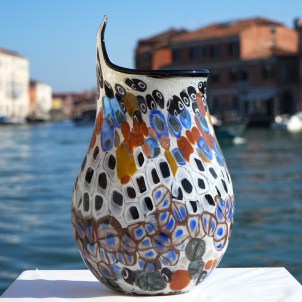 Vaso Falco - Murrine - Vetro di Murano Originale OMG 