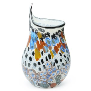 Vaso Falco - Murrine - Vetro di Murano Originale OMG 