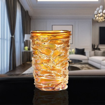 Vaso Dune - Lava iridescente - Original Murano Glass