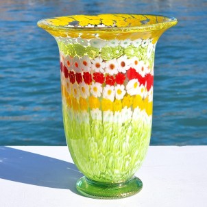 Murrine Mix Vase - Sengei - Original Murano Glass OMG