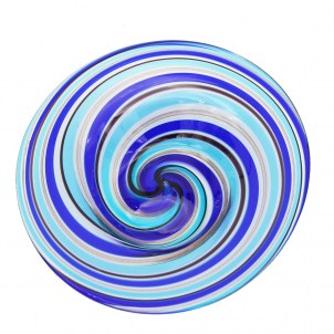 Plate Blue Cannes - Original Glass Murano OMG