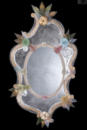 Regina Margherita - Wall Venetian Mirror - Murano Glass