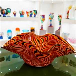 Tigre Sombrero - Vaso Soffiato - Original Murano Glass