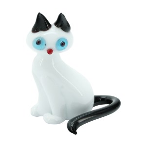 white Cat - Original Murano Glass OMG