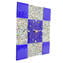 Pendeluhr – Wanduhr – Murrina Blue – Groß – Original Murano-Glas OMG