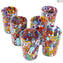 6 Millefiori-Trinkgläser – Goto in Murrine – Original Murano-Glas OMG