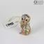 Hundefigur aus Murrine Millelfiori in Gold – Tiere – Original Murano-Glas Omg