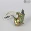 Froschfigur aus Murrine Millelfiori in Gold – Tiere – Original Murano-Glas Omg