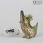 Froschfigur aus Murrine Millelfiori in Gold – Tiere – Original Murano-Glas Omg
