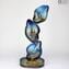 Into the abyss - Sculpture in chalcedony - Original Murano glass Omg