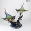 Batoideas into the abyss - Ray Sculpture in chalcedony - Murano glass 