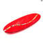 Millefiori-Teller, rot – Original Murano-Glas