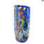Vase „Midnight Sun“ – mehrfarbig blau – Vase aus Muranoglas