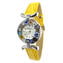 Orologio da polso Millefiori - cinturino giallo - vetro di Murano originale omg